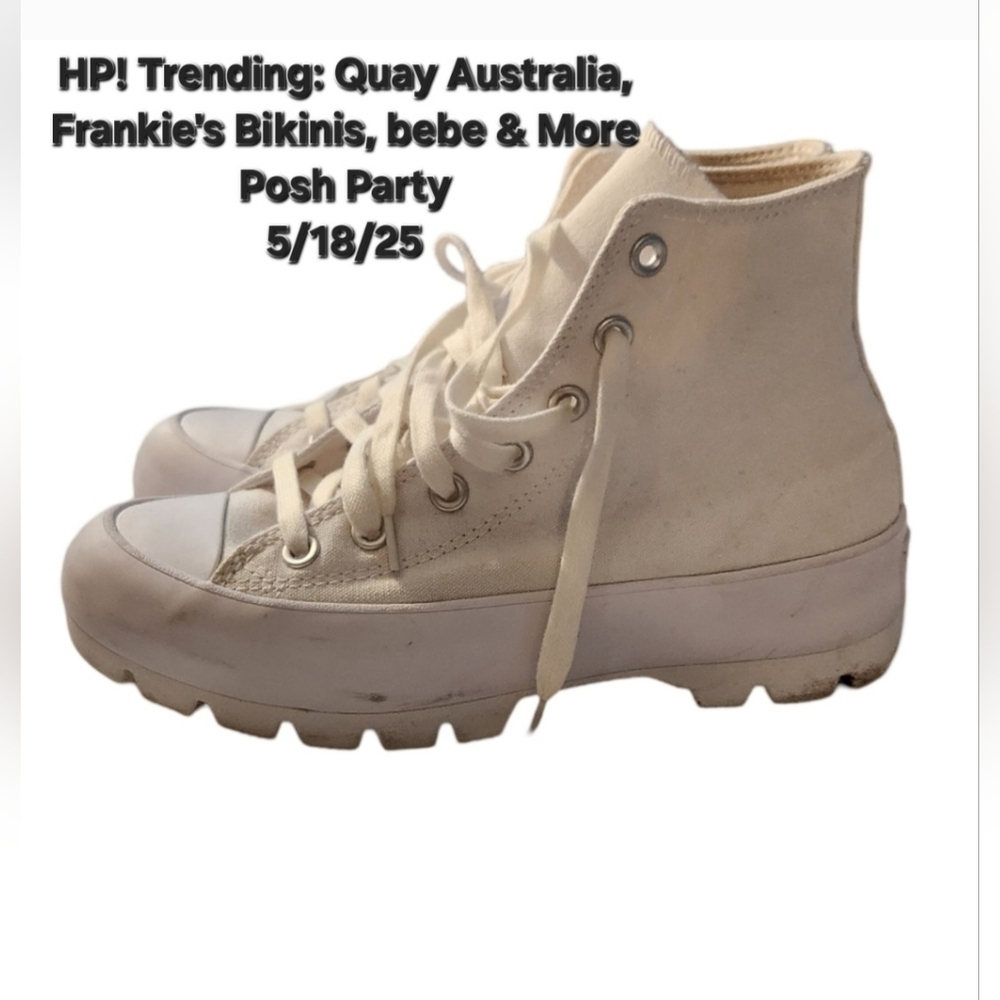 HP! Converse white platform shoes - Picture 2 of 9